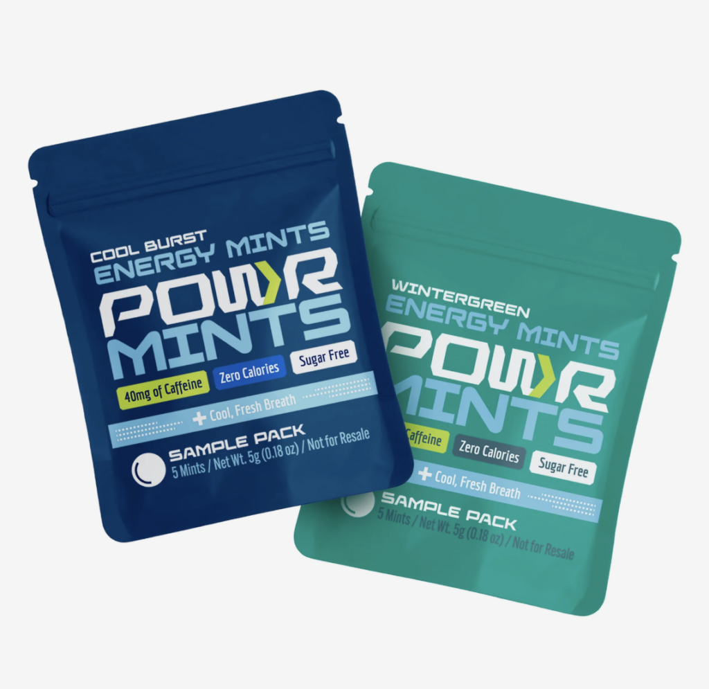 FREE POWR Mints Sampler – 10 Caffeine Mints (2 Flavors) - Freebie Mom